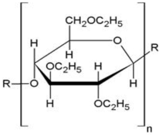 첨가제 Ethyl cellulose의 구조