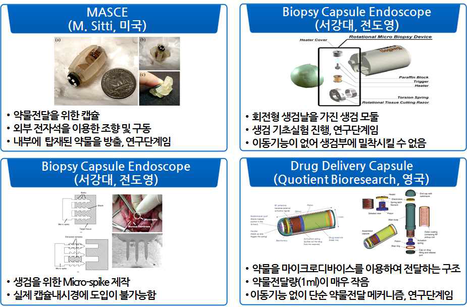 캡슐내시경 기능 모듈 기술개발 사례