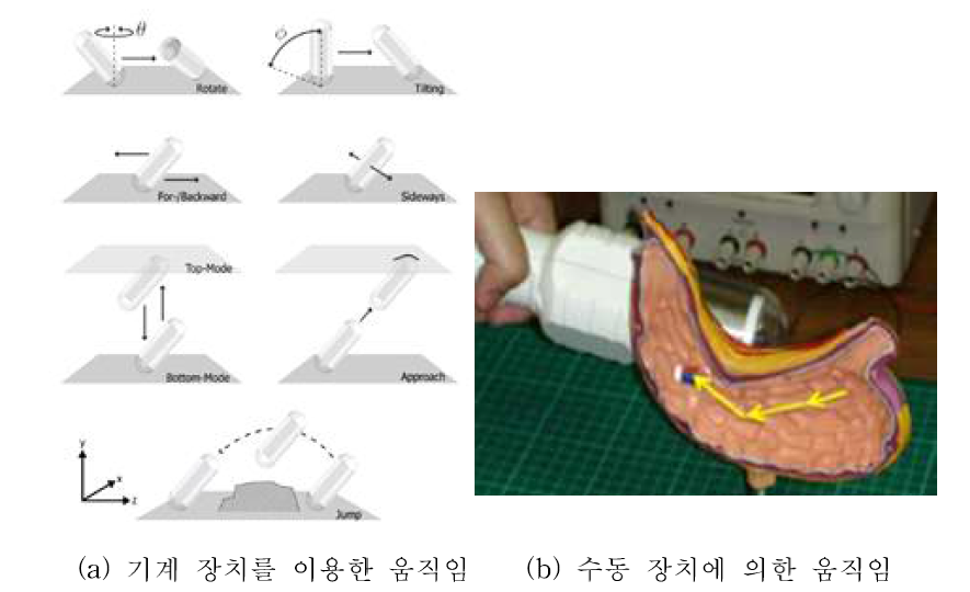 캡슐 내시경의 움직임 정의