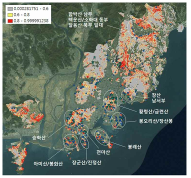 부산지역 내 9개 산사태 취약지구 분석 결과