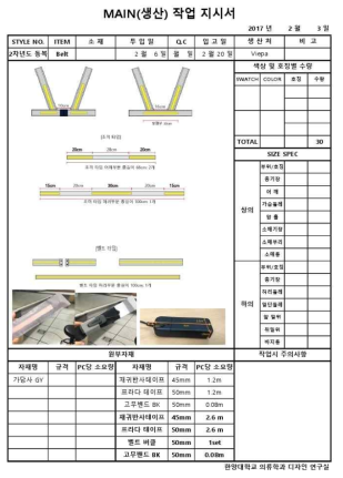 luminous vest & belt oder sheet