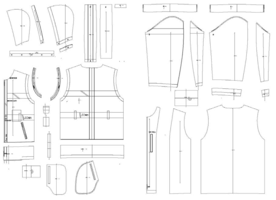 Winter uniform: prototype 1 - jacket pattern