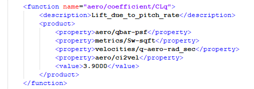 XML format for adding value of 𝐶𝐿𝑞