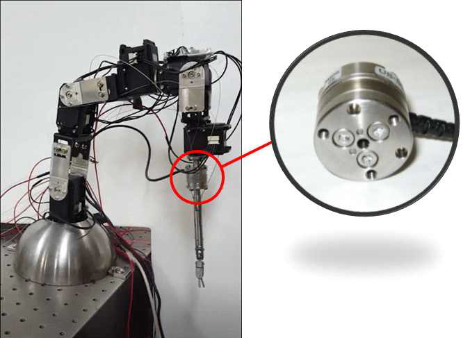 6-자유도 슬레이브 로봇 실물