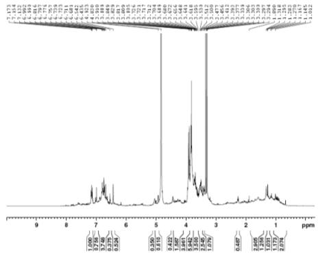 1H NMR spectrum of compound 3