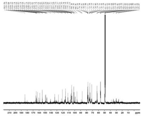 13C NMR spectrum of compound 3