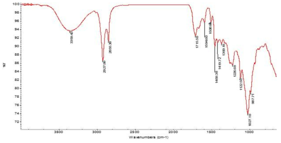 IR spectrum of compound 5