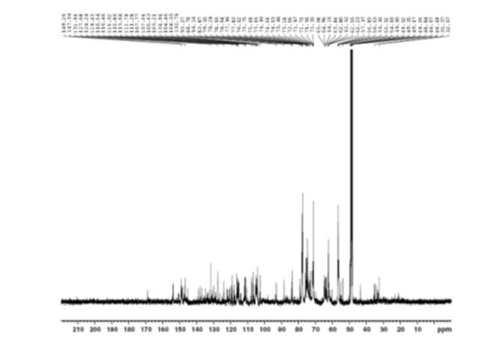 13C NMR spectrum of compound 6