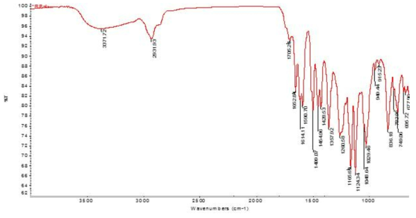 IR Spectrum of compound 1