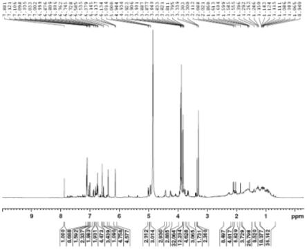 1H NMR spectrum of compound 1