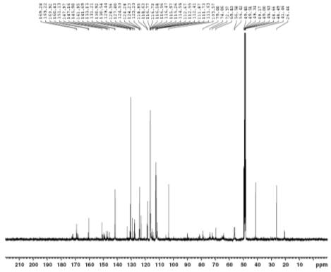 13C NMR spectrum of compound 2