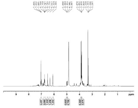 1H NMR spectrum of compound 3