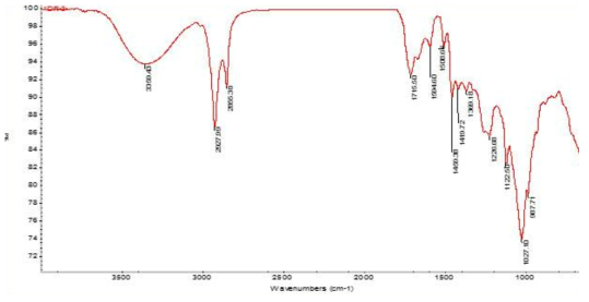 IR spectrum of compound 7