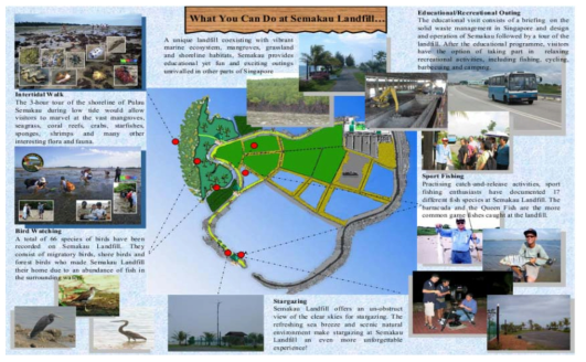 싱가포르 세마카우 해상처분장의 생태공간 개발 및 이용 (http://www.nea.gov.sg/corporate-functions/contact-nea/semakau-landfill)