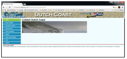 XBeach를 포함하는 네덜란드 48시간 예보체계