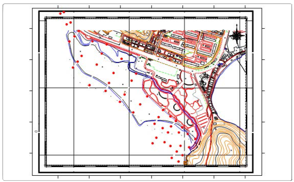 Stations of surface sediments in Dadaepo Beach