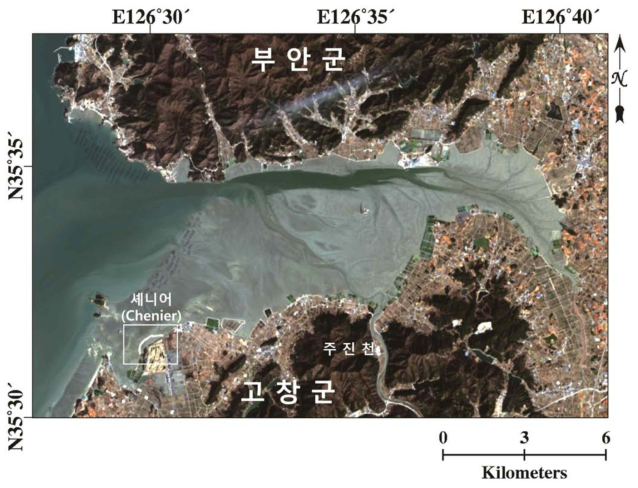 연구지역 위성영상