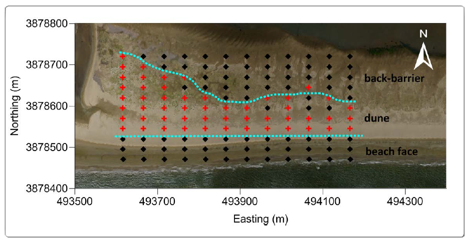 Result of cluster analysis for grain size trend analysis