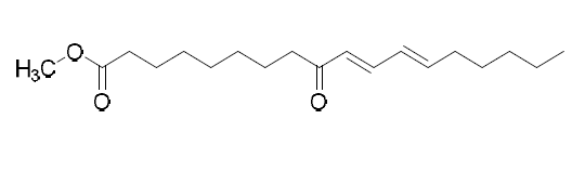 methyl 9-oxo-10E,12E-octadecadienoate의 구조