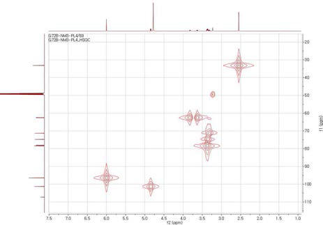HSQC NMR spectrum