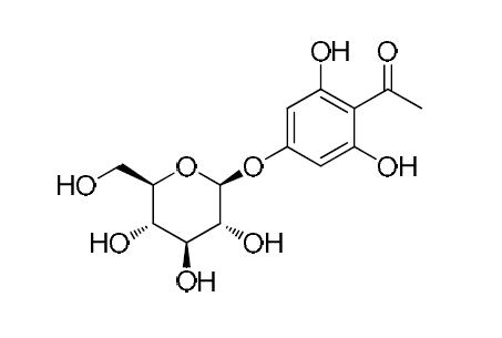 phloracetophenone 4′-glucoside 의 구조