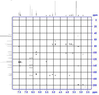 HMBC NMR spectrum