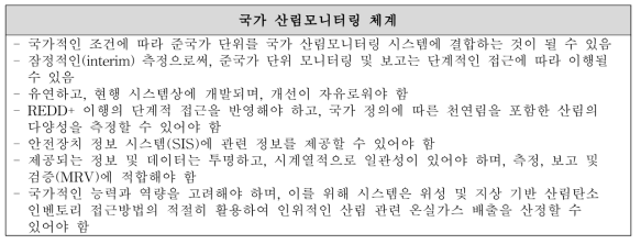 국가 산림모니터링 체계