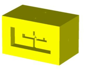 설계된 플라즈마 리미터 모식도 (2 cm)
