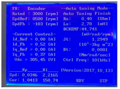 LCD 패널 기반 Auto-tuning 용 HMI
