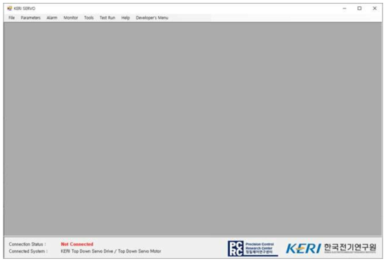 KERI Servo 소프트웨어의 기능 구성