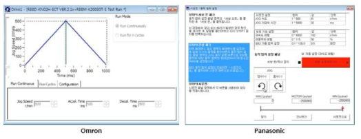 타 제조사 (Omron, Panasonic)의 Jog Operation 기능