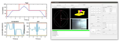 개발된 궤적 생성기 및 CNC GUI