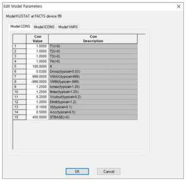 KUSTAT 모델 파라미터