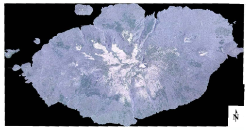 한라산 고산지대(1,000m) RGB 영상 모자이크