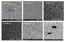 SDS/PPS/Styrene ratio 변화에 다른 PS beads의 직경 변화