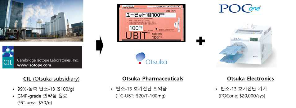 헬리코박터 감염 진단용 13C-Urea Breath Test 시장의 구성(예)