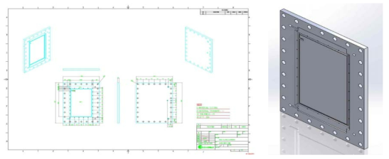 Cathode end plate 설계도