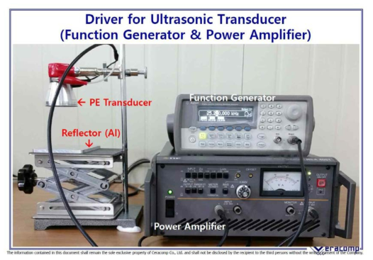 Function generator 와 Power amplifier를 이용한 초음파 트랜스듀서의 구동 장치 (1차년도)