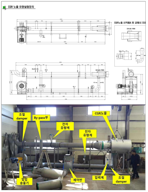 CGR노즐 실험용 장치