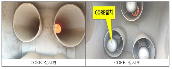 CORE 설치 전후