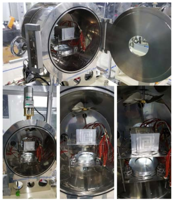 제작된 대용량 TR-CVD 장치 내부 구조