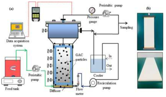 GAC 결합형 하이브리드 유동상 멤브레인 반응기 (Fluidized Membrane Reactor)