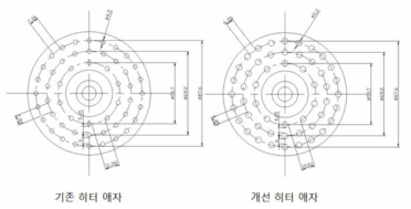 히터 애자 홀 설계