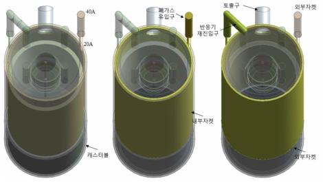 단열자켓 기반 FCTR 반응챔버 형상