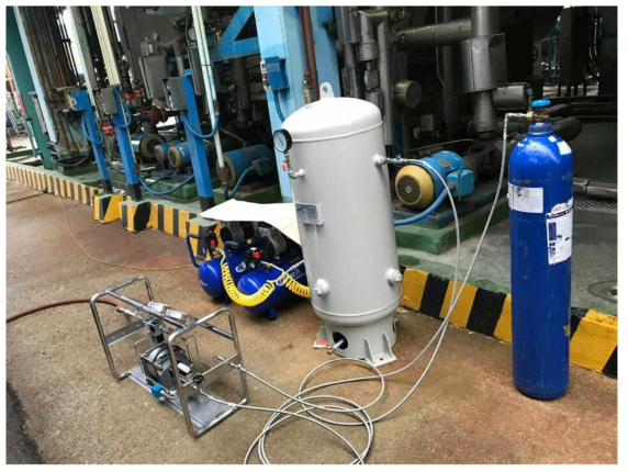 한국솔베이(주) 아디핀산 생산공장에 설치된 배기가스 포집 설비