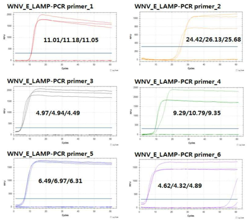웨스트나일바이러스 등온증폭 프라이머의 LAMP-PCR 특이도 평가