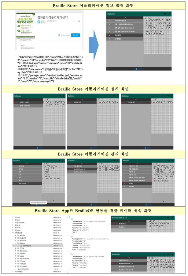 Braille Store 구현화면 (2/2)