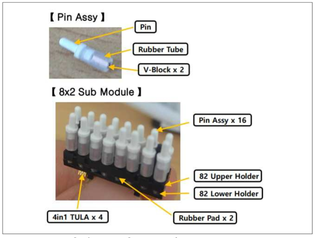 Pin Assy 및 8x2 Sub Module