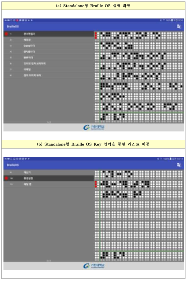 Standalone형 Braille OS 구현 결과