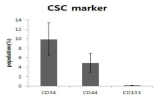간암세포에서 암줄기세포 marker의 발현